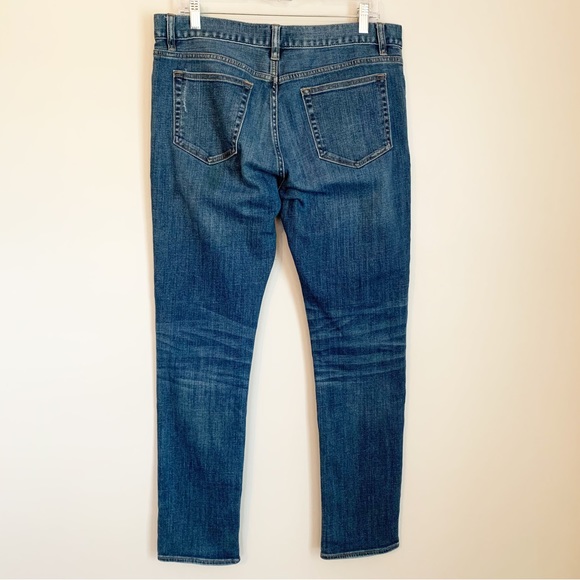 SOLD! J Crew Mens 33 X 32 The Driggs Slim Fit Flex Denim Jeans Medium Wash - Picture 6 of 11
